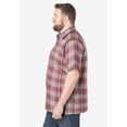 thumbnail image 4 of KingSize Men's Big & Tall Plaid Wrinkle-Resistant Short Sleeve Button Down, 4 of 5