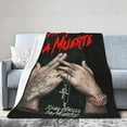 thumbnail image 3 of Real Anuel Hasta Aa La Muerte Blanket Flannel Throw Blanket for Couch Sofa Bed Funny Graphic Cover Blanket Comfortable Air Conditioning Blankets All Season 60"X50", 3 of 6
