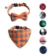 thumbnail image 2 of Yidarton New Plaid England Two-Piece Bow Cat Collar Triangle Neck Set green suit, 2 of 6