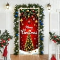 thumbnail image 6 of Uuiauoio Large Christmas Door Cover Holiday Decor Design Polyester Fabric Door and Wall Hanging for Indoor Outdoor Christmas Party Festival Decoration, 6 of 7