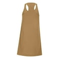 thumbnail image 6 of Womens Summer Sleeveless Mini Dress Casual Loose V Neck Sundress with Pockets, 6 of 6