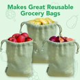 thumbnail image 2 of Sac en Mousseline de Coton Réutilisable Parfait pour le Rangement, le Rangement, l'Artisanat et les Sacs Cadeaux, 2 of 5