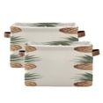 thumbnail image 2 of Pineapples Vintage Color Square Storage Bins with Handles Collapsible Containing Box 1 Pack, 2 of 9