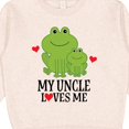 thumbnail image 3 of Inktastic My Uncle Loves Me Frog Toddler Sweatshirt, 3 of 4