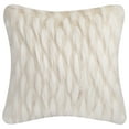 thumbnail image 2 of SAFAVIEH Luxe Feather Geometric Plush Pillow, White, 2 of 2
