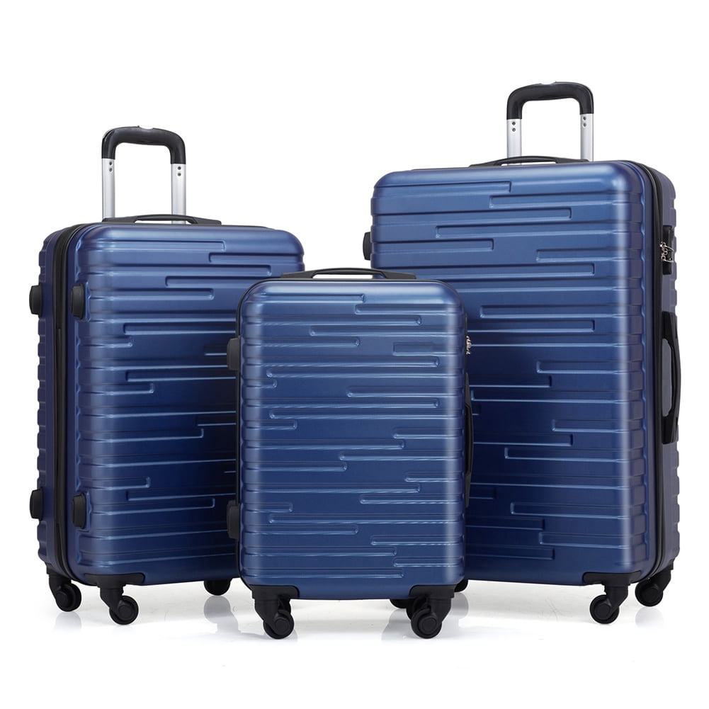 Kepooman 3 Piece Hardshell Luggage Set, Hardside Lightweight Fashion ABS Suitcase with Spinner Wheels & TSA Lock (20/24/28 inch), Royal Blue Kepooman 3 Piece Hardshell Luggage Set, Hardside Lightweight Fashion ABS Suitcase with Spinner Wheels & TSA Lock (20/24/28 inch), Royal Blue