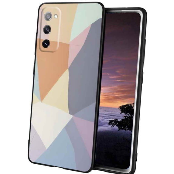 Cute-Geometry Phone Case, Degined for Samsung Galaxy S20 FE Case Men Women, Flexible Silicone Shockproof Case for Samsung Galaxy S20 FE