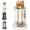 28cm, variant on 360 Rotating Stainless Steel Knife Holder, Cooking Utensil Dispenser Caddy Holder, Multi-Functional Kitchen Countertop Storage Organizer Set for Knife, Fork, Spoon,Gray:Short