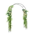 thumbnail image 3 of Resenkos Outdoor Decor,7.9 Feet Metal Garden Arch Backdrop Stand with Fence for Climbing Plants-Black, 3 of 7