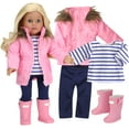 thumbnail image 4 of Sophia's Jacket, Leggings, T-Shirt, and Rain Boots for 18" Dolls, 4 of 4