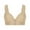 Beige, variant on QLEICOM Everyday Bras for Women, Women's Comfort Lift Wirefree Bra Solid Bra Wire Free Underwear One-Piece Bra Everyday Underwear Bras No Underwire Purple Cup 40/90BC