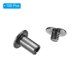 thumbnail image 3 of 100 Conjuntos de Tornillos Chicago, M5x8mm Tornillo Chicago Niquelado Phillips Poste de Unión Tornillo Remaches para Cuero, Negro, 3 of 7