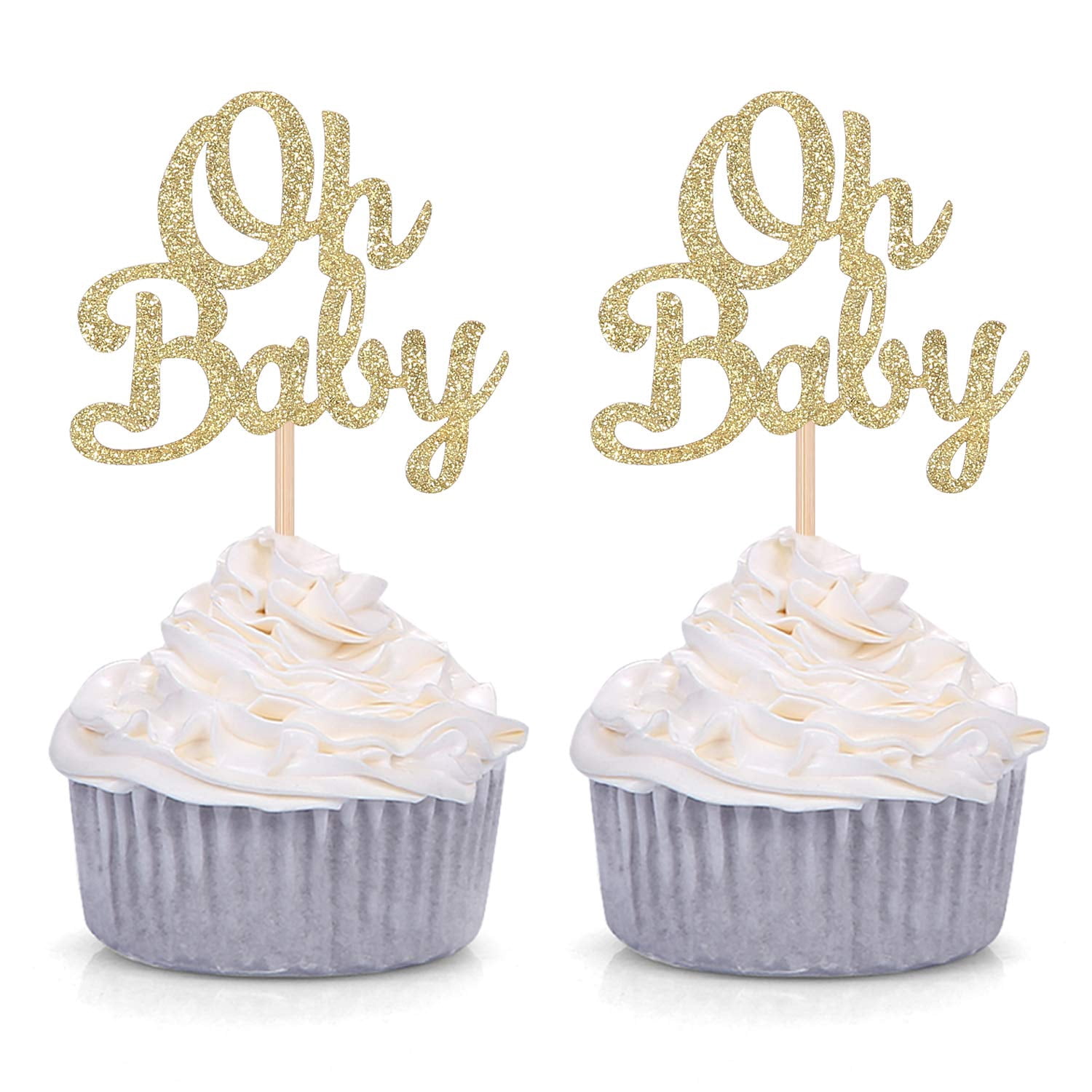Martini Cupcake Toppers - 24pcs Party Decor For Birthday, Themed Events