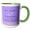 Green/White, variant on 3drose, Daughter Congratulation, Masters Degree Diploma, Flora, Damask, Purple, 15oz Mug