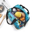 thumbnail image 5 of KLL Corals and Tropical Fish Print Insulated Lunch Bag Women, Reusable Cute Tote Lunch Box for Adult & Men, Leakproof Cooler Lunch Bags for Work Office Travel Picnic, 5 of 5