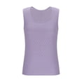 thumbnail image 6 of Aofany Summer Tank Tops for Women Round Neck Sleeveless Plus Size Tops Slit Side Stiching Womens Shirts, 6 of 8