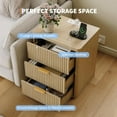thumbnail image 5 of Bedside Table Nightstand with Bedside Storage, Bedroom Side Table and Organizer, Functional and Fluted Nightstand, for Bedroom, Living Room, Home Office, 5 of 9