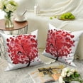 thumbnail image 6 of Valentine's Day Throw Pillow Covers 18x18 Set of 2,Red Love Hearts Tree Decorative Pillow Cases for Bedroom Sofa Couch, 6 of 6