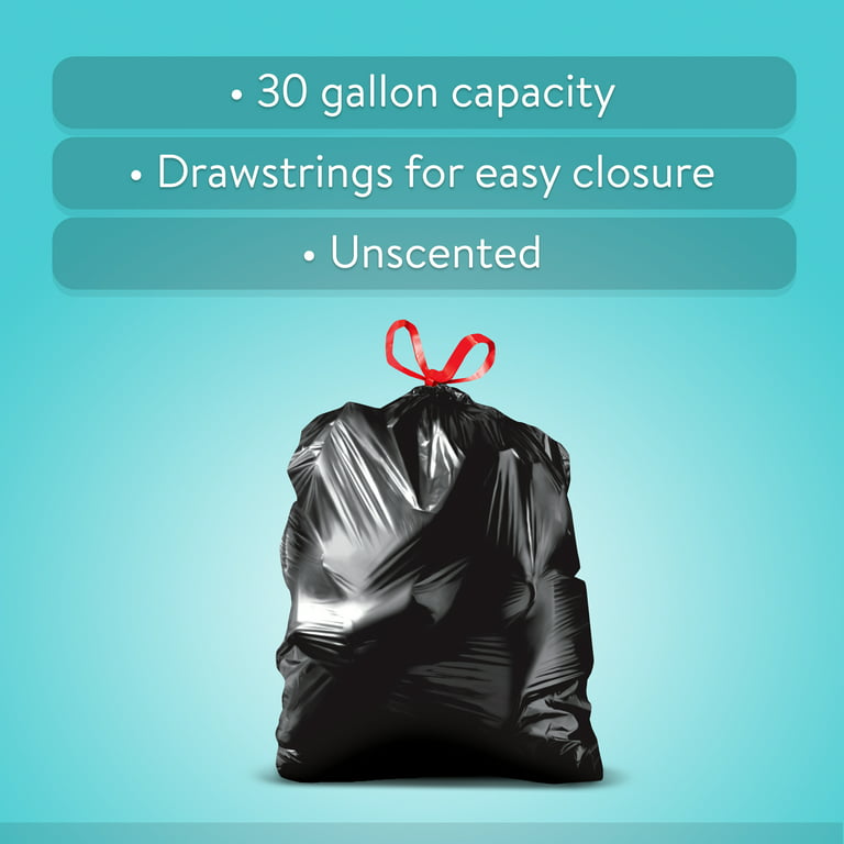 Up & Up Medium Unscented Flap-Tie Trash Bags - 8 Gallon - 60ct