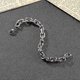 thumbnail image 5 of Stainless Steel Heavy Oval Link Chain 8mm Width Men's Black Chain Bracelet 8 Inch Length, 5 of 5