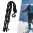 thumbnail image 2 of amart2010 Bastones de trekking Ajustable Plegable Antichoque Viajes Hombres Montañismo Negro kusrkot none, 2 of 8