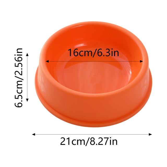 Candy Round Plastic Dog Bowls Pet Food Container Storage For Dog Cat Easy To Clean