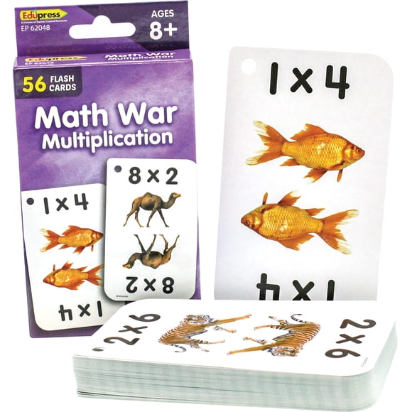 Tarjetas didácticas, recursos creados por el profesor, matemáticas, guerra, multiplicación