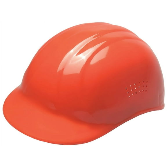 Bump Cap, Front Brim, Polyethylene, Pinlock Suspension, Hi-Visibility Orange