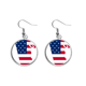 thumbnail image 1 of Rhode Island USA mapa estrellas rayas bandera Pendientes pendientes de plata colgantes joyas señora Unbranded M, 1 of 3