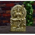 thumbnail image 5 of ZIG ZAG Sri Lalitha Tripura Sundari Devi Statue for for Pooja Room, Home, Office and Temple Idol Golden (Size-7 Inches), 5 of 5