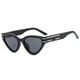 thumbnail image 3 of Europa y Estados Unidos elegantes gafas de sol de vanguardia con forma de carey Gafas de sol vintage con montura pequeña de dos tonos y ojo de gato Gafas de alta sensibilidad, 3 of 4