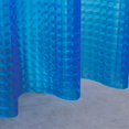 thumbnail image 4 of Cortina de ducha 180*180cm YONGSHENG 3D Eva Azul con 12 ganchos, 4 of 5