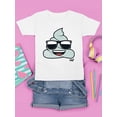 thumbnail image 3 of Cool Funny Poop In Shades Trendy Graphic Symbol T-shirt, 3 of 4