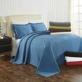 Superior Moretz Cotton Matelasse Bedspread, Full, Denim Blue