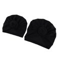 thumbnail image 1 of Turbante Sombrero Indio Sunnimix 2pcs Mujer Niño Bebé Suave Elástico Negro, 1 of 8