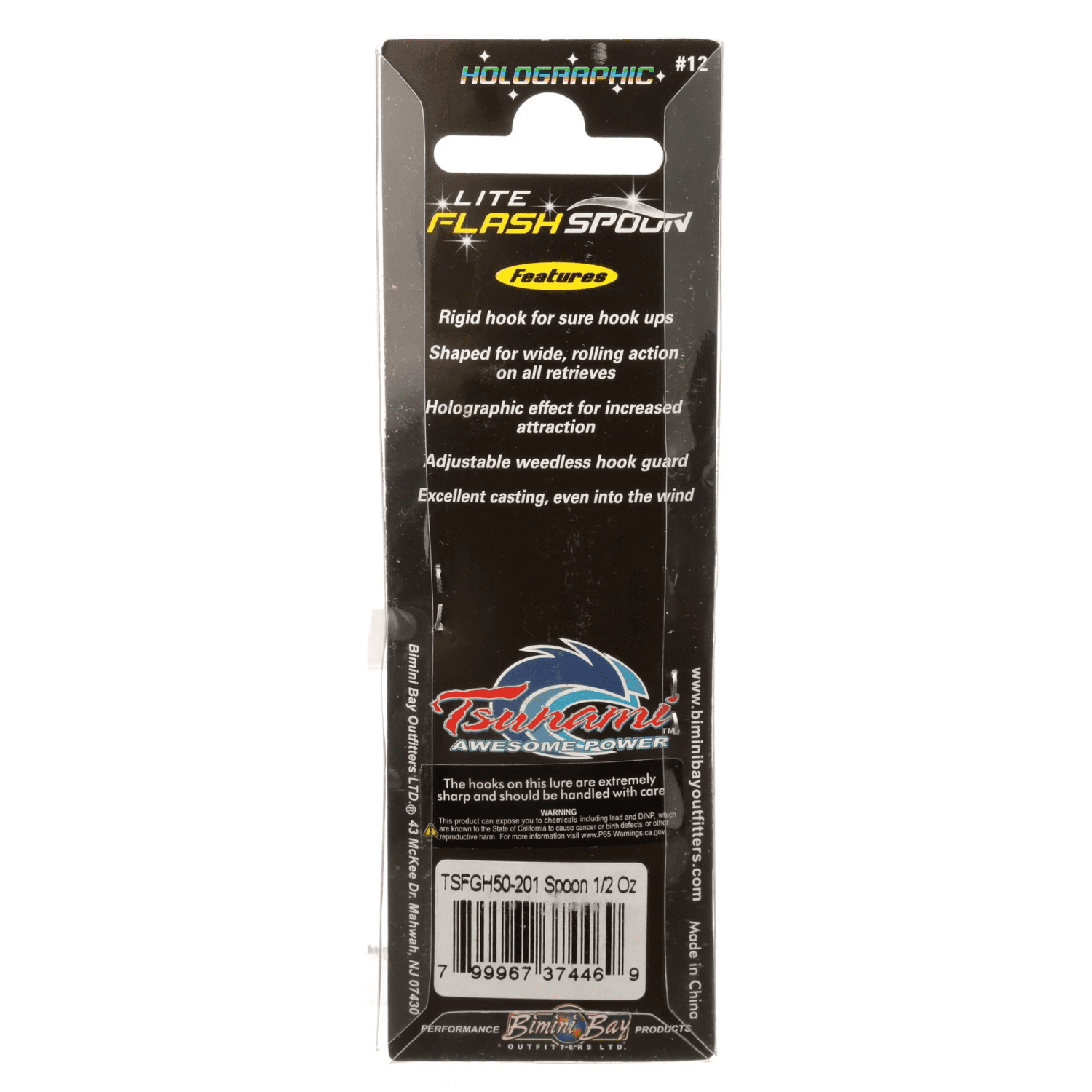 Tsunami Holo Lite Flash Spoon Fishing Lure 1/2 oz. – Bunker