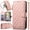 Pink, variant on for Motorola Moto G56 Leather Phone Case Zipper Wallet Classic Diamond Quilted Stitched, Card Slot Cash Holder, Magnetic Clasp, Golden Bow Tie, Shoulder Wrist Strap