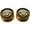 Gold/White, variant on AxLabs Speed Knobs with Skull Graphic - 18 Spline (Set of 2) - Gold, White/White