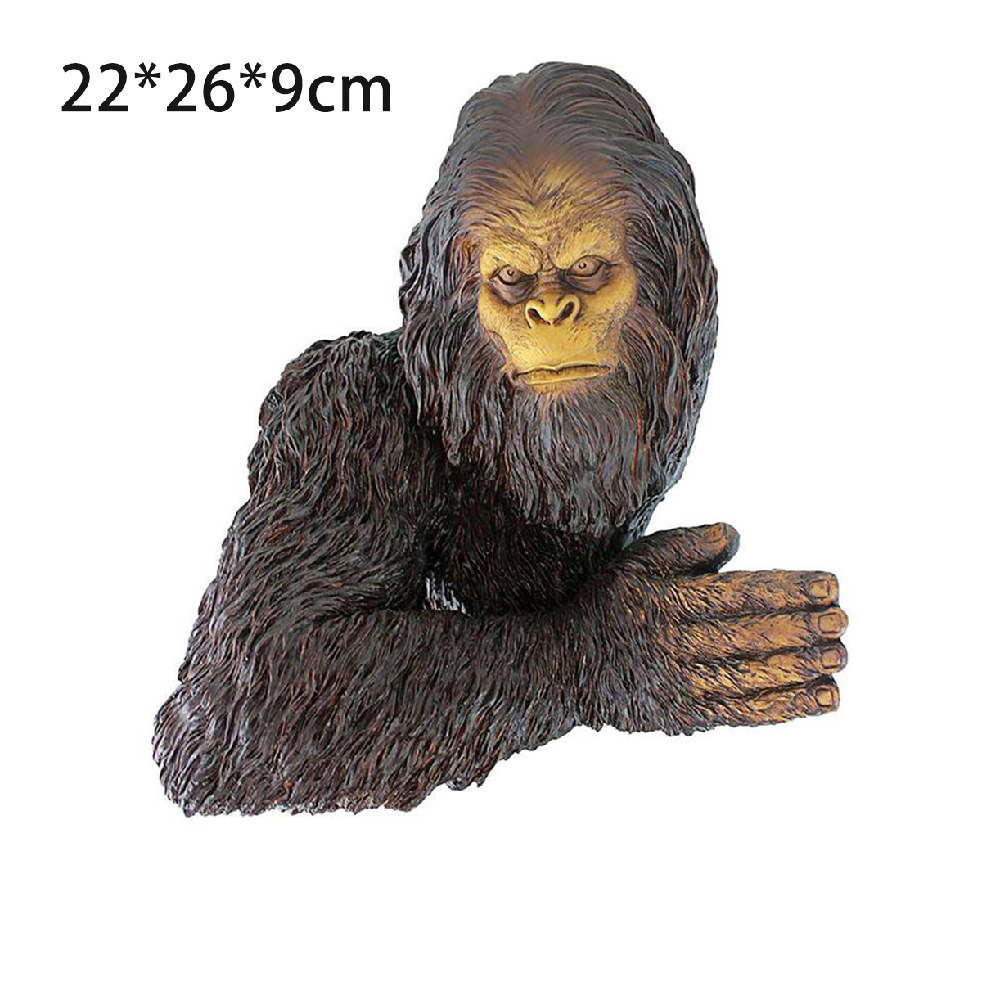Bigfoot The Bashful Yeti Tree Statue Outdoor Bigfoot Garden Tree Decoration Whimsical Cartoon Orangutan Funny Garden Yard Art Tree Sculpture Walmart Com Walmart Com