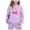 Purple, variant on WOYY Toddler Girl's Outfits Cherry Print Pullover Hoodie Jogger Pants Kids Sport Sweatsuit