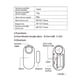 thumbnail image 1 of Alarma de puerta y ventana, alarma con sirena de 130 dB, fácil de instalar, alarma inalámbrica para el hogar, función de alarma antirrobo/función de recordatorio de puerta, 1 Juego XianweiShao 8390614943506, 1 of 1