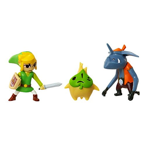World of Nintendo Micro Land Series 4 Link, Makar & Bokoblin Mini Figure 3-Pack