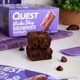 thumbnail image 4 of Quest Bake Shop, brownies de chocolate, 10 g de proteína, 2 g de carbohidratos netos, 1 g de azúcar, 4 unidades, 4 of 5