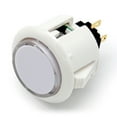 thumbnail image 1 of fastboy LED Push Button Cool Small Rocker Buttons Multipurpose Fashionable Special Design Arcade Press Gaming Game Machine Arcades White 30mm White Light, 1 of 5
