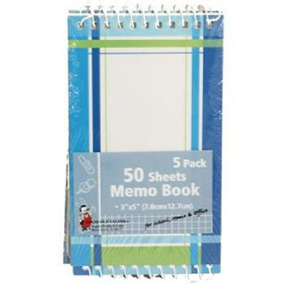 Memo Books 50 Sheets 4Pk 1 count only
