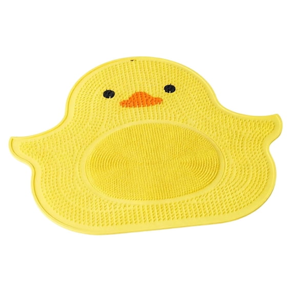 Bathroom Shower Scrubber Mat with Cups - Silicone Back Scrubber for Wall - Exfoliating Massage Tool for Shower Stations