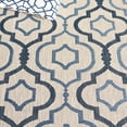 thumbnail image 6 of Safavieh Courtyard Bayon Geometric Indoor/Outdoor Runner Rug, Beige/Navy, 2'4" x 12', 6 of 11