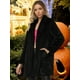 thumbnail image 3 of Abrigo de Invierno con Solapa para Mujer con Bolsillos Chaqueta de Invierno Negro S, 3 of 5