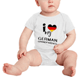 thumbnail image 2 of I Heart My German Grandparents Germany Love Flag Baby One-Pieces Baby Bodysuit (White, 12-18 Months), 2 of 5