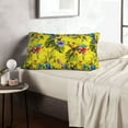 thumbnail image 5 of Plush Throw Pillow Covers, Painted Colorful Cute Parrot Flower Pillow Cases with Invisible Zipper, Breathable Microfiber Pillow Cases Standard Size for Sleeping Bedroom Sofa Living Room 14x20, 5 of 5